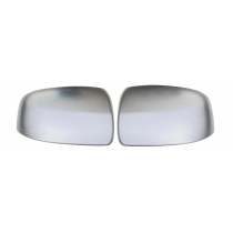 2007-2015 Smart ForTwo Side Mirror Cover Caps Brushed Stainless Steel Silver 2 Pcs