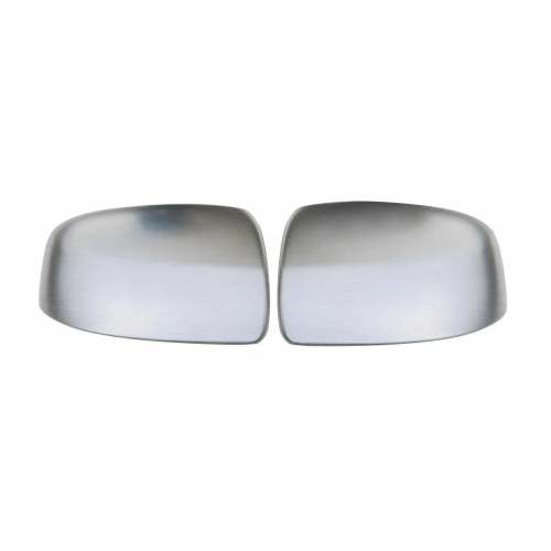 2007-2015 Smart ForTwo Side Mirror Cover Caps Brushed Stainless Steel Silver 2 Pcs