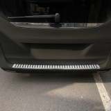 2016-2024 Mercedes Metris Rear Bumper Guard Stainless Steel Glossy with Plastic