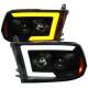 2009-2018 Dodge RAM 1500 / RAM 2500 3500 LED C-Bar Headlights Smoke