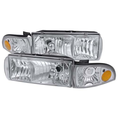 1991-1996 Chevy Caprice / Impala Factory Headlights Corner Signal Chrome