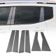 2017-2022 Honda CR-V Window B Pillar Posts Door Trim Cover Stainless Steel Dark 6x