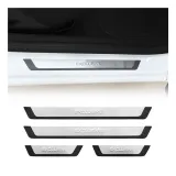2009-2020 Dodge Journey Door Sill Scuff Plate Scratch Protector Exclusive Brushed Stainless Steel 4Pcs