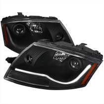 1999-2006 Audi TT LED Bar Projector Headlights Matte Black/Clear Lens