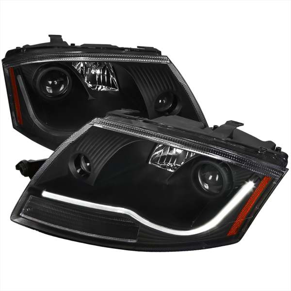 1999-2006 Audi TT LED Bar Projector Headlights Matte Black/Clear Lens