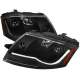 1999-2006 Audi TT LED Bar Projector Headlights Matte Black/Clear Lens