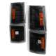 1994-1998 GMC C/K Sierra/Yukon/Suburban Corner Lights Amber Reflectors Black