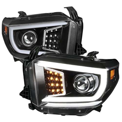2014-2021 Toyota Tundra LED CBar Projector Headlights LED Signal Lights Black