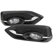 2014-2015 Honda Civic Coupe H11 Fog Lights Kit Chrome Housing/Clear Lens