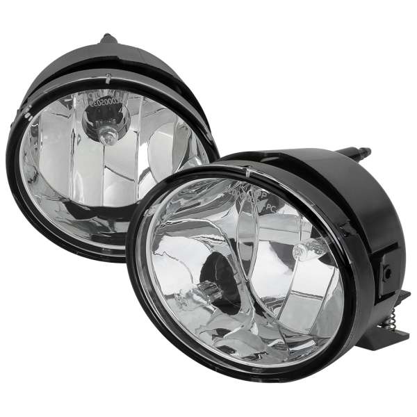 2004-2015 Nissan Titan/ 2005-2007 Armada Bumper Fog Lights Chrome/Clear Lens
