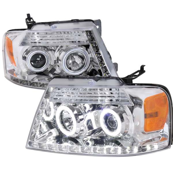 2004-2008 Ford F-20150/ 2006-2008 Lincoln Mark LT Dual Halo Headlights LED Light
