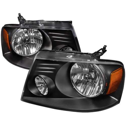 2004-2008 Ford F-20150/ 2006-2008 Lincoln Mark LT Factory Headlights Matt Black