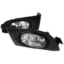 2001-2003 Honda Civic Coupe/Sedan 12V/55W H11 Fog Lights Chrome/Clear Lens