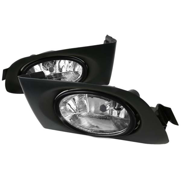 2001-2003 Honda Civic Coupe/Sedan 12V/55W H11 Fog Lights Chrome/Clear Lens
