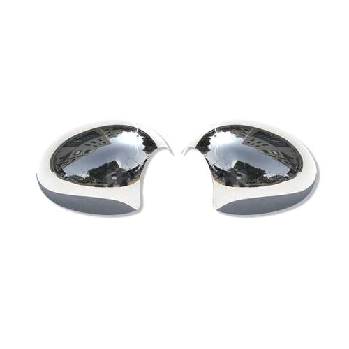 2017-2024 Mini Cooper Countryman F60 Side Mirror Cover Caps Stainless Steel Silver 2Pcs