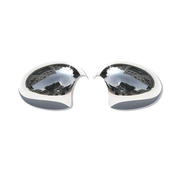2017-2024 Mini Cooper Countryman F60 Side Mirror Cover Caps Stainless Steel Silver 2Pcs