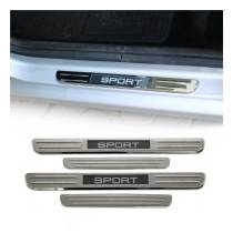 Honda Accord CR-V Door Sill Scuff Plate Illuminated Sport Stainless Steel Silver 4 Pcs