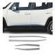 2015-2024 Jeep Renegade Side Door Molding Trim Skirt Garnish Steel Silver 4x