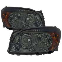 2006-2008 Toyota RAV4 Factory Style Headlights Chrome Housing/Smoke Lens