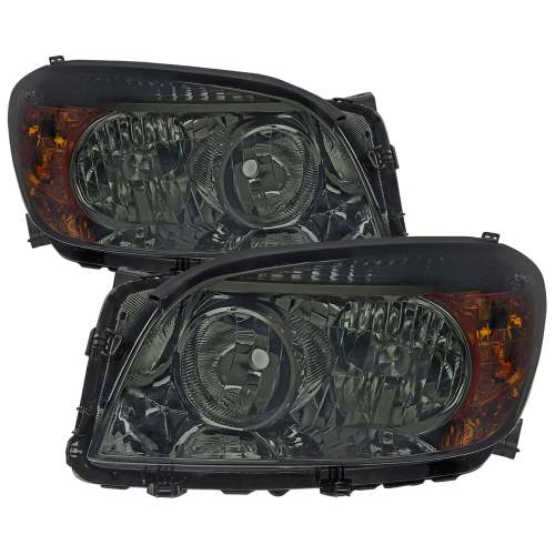 2006-2008 Toyota RAV4 Factory Style Headlights Chrome Housing/Smoke Lens