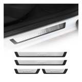 Hyundai Venue Door Sill Scuff Plate Scratch Protector Sport Brushed Stainless Steel 4Pcs