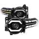 2007-2014 Toyota FJ Cruiser Signal Animated LED Bar Projector Headlights Black