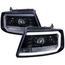 2004-2008 Ford F-20150/Lincoln Mark LT LED CBar Projector Headlights Smoke