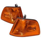 1990-1991 Honda Civic 2/3DR Corner Lights Chrome Housing/Amber Lens