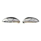 2015-2021 VW Golf Mk7 Side Mirror Cover Caps Stainless Steel Silver 2 Pcs