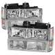 1994-1998 GMC C10/Sierra/Yukon Factory Headlights Bumper&Corner Lights Chrome