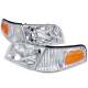 1998-2011 Ford Crown Victoria Factory Headlights Corner Signal Lights Chrome