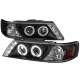 1995-1999 Nissan Sentra/200SX Dual Halo Projector Headlights Matt Black/Clear