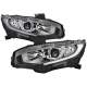 2016-2021 Honda Civic LED Strip Factory Projector Headlights Chrome/Clear