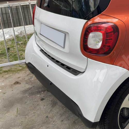 2016-2017 Smart ForTwo Rear Bumper Sill Cover Protector Guard Stainless Steel Dark