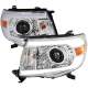 2005-2011 Toyota Tacoma LED Bar Projector Headlights Chrome/Clear Lens