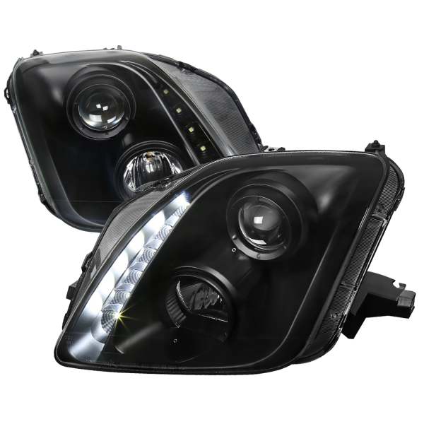 1997-2001 Honda Prelude Projector Headlights SMD LED Light Strip Matt Black