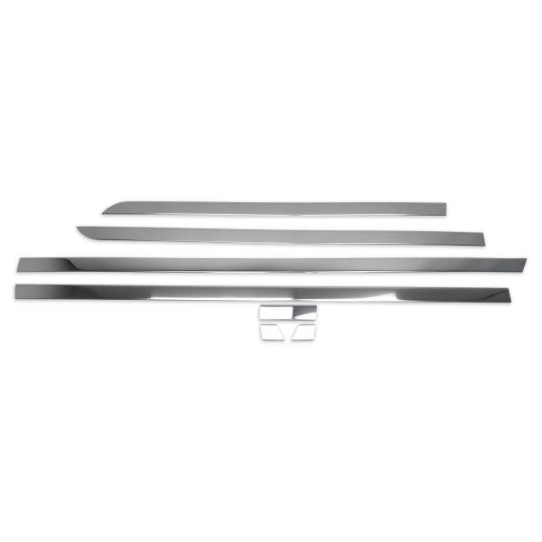 2016-2024 Mercedes Metris Short WB Side Door Molding Trim Skirt Garnish Stainless Steel