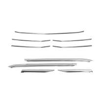 2019-2025 Mercedes Sprinter W907 910 Front Grill Trim Window Frame Trim Set Stainless Steel