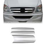 2006-2013 Mercedes Sprinter W906 Front Bumper Grill Trim Molding Stainless Steel 4x