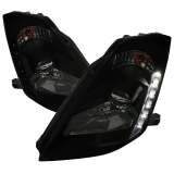 2003-2005 Nissan 350Z Projector Headlights SMD LED Light Strip Black/Smoke