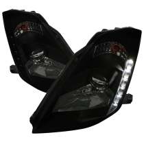 2003-2005 Nissan 350Z Projector Headlights SMD LED Light Strip Black/Smoke