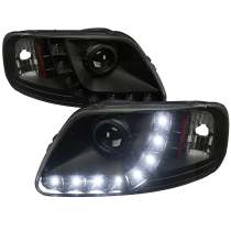1997-2004 Ford F-20150 / 1997-2002 Expedition Projector Headlights LED Light Smoke