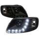 1997-2004 Ford F-20150 / 1997-2002 Expedition Projector Headlights LED Light Smoke