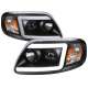 1997-2004 Ford F-20150 / 1997-2002 Expedition LED C-Bar Projector Headlights Black