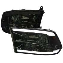 2009-2018 Dodge RAM 1500/ RAM 2500/3500 LED Bar Factory Headlights Chrome