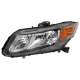 2012-2013 Honda Civic Coupe Sedan Clear Crystal OE Style Headlight Driver Side