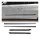 Side Door Protector Black and S.Steel Trim Cover Accessory Car SUV Trucks