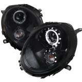 2007-2015 Mini Cooper R55 R56 R57 R58 R59 Halo Projector Headlights Black