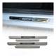 Mercedes GLK GLC Class Door Sill Scuff Plate Illuminated Sport Steel Silver 4 Pcs