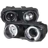 1994-1997 Acura Integra 3DR/4DR Dual Halo Projector Headlights Matt Black
